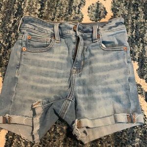 American eagle hi rise shortie size 0